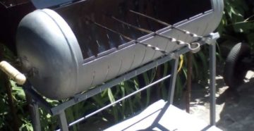 Мангал из пропанового баллона своими руками