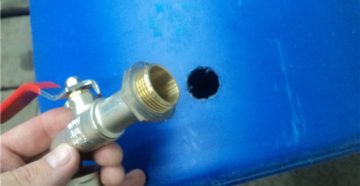 Как врезать кран в металлическую бочку Как врезать кран в металлическую бочку