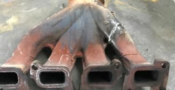 Сварка выпускного коллектора из чугуна