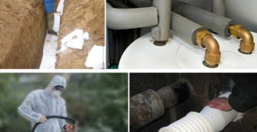 Утепление труб отопления на улице своими руками