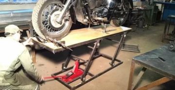 Подъемник для мотоцикла своими руками
