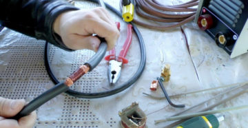 Как соединить сварочный кабель между собой Как соединить сварочный кабель между собой