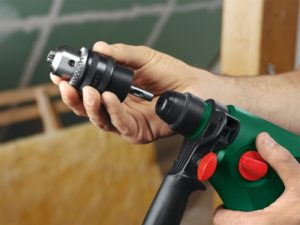 Как закрепить сверло в перфораторе