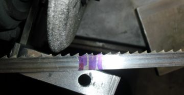 Заточка ленточных пил по металлу