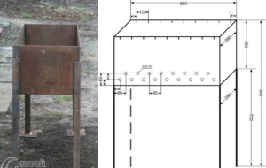 Как сварить мангал своими руками размеры