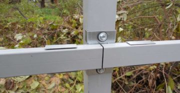 Забор из профлиста своими руками без сварки