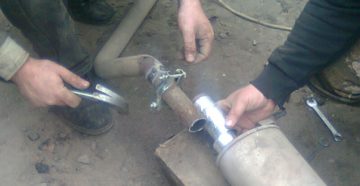 Ремонт резонатора своими руками без сварки
