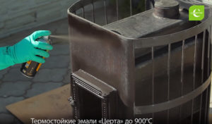 Краска для печки из металла