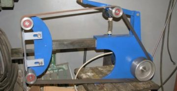 Ленточный шлифовальный станок по металлу своими руками