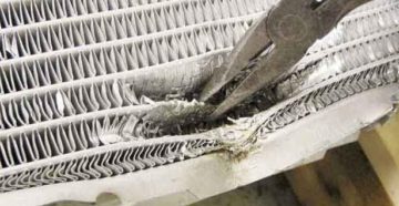 Как устранить течь в алюминиевом радиаторе автомобиля