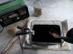 Электролиз металла в домашних условиях
