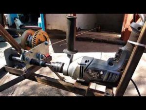 Лебедка из дрели своими руками