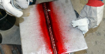 Капиллярная дефектоскопия сварных швов