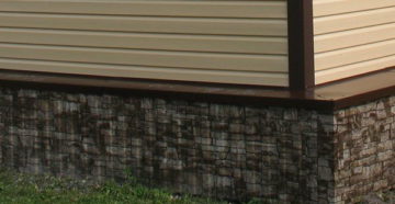 Обшивка цоколя металлопрофилем