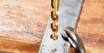 Как просверлить отверстие в металле