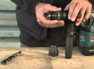 Как достать сверло из перфоратора