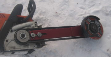 Как сделать из бензопилы болгарку своими руками