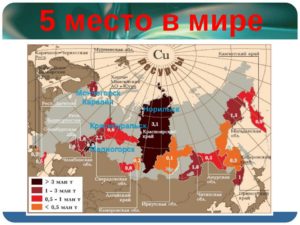 Где добывают медь в России