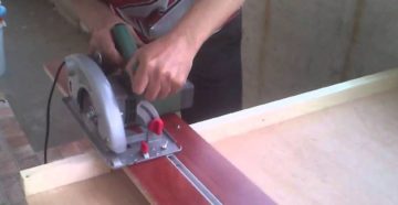 Направляющая шина для дисковой пилы своими руками