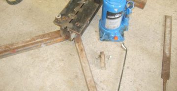 Дровокол из домкрата своими руками