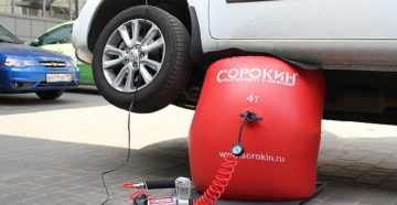 Надувной домкрат своими руками