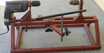 Деревообрабатывающий станок из дрели