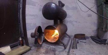 Печь из газовых баллонов экономичная своими руками
