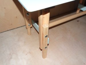 Как увеличить высоту стола своими руками