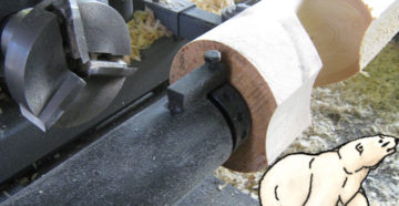 Как сделать оцилиндрованное бревно своими руками