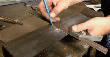 Разметка металла перед сваркой