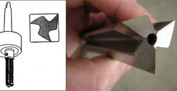 Треугольное сверло квадратное отверстие