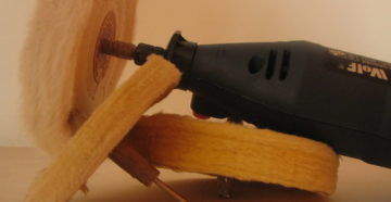 Полировка дерева войлоком