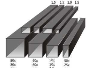Металлический квадратный профиль размеры