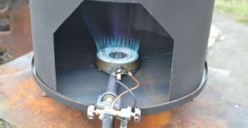 Газовая горелка для печки своими руками