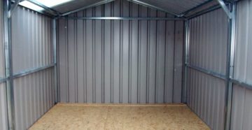 Как сделать сарай из металлопрофиля