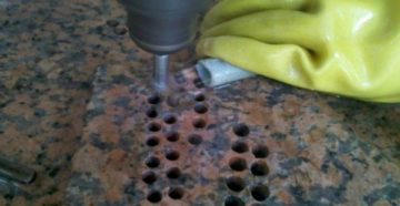 Каким сверлом сверлить мраморную плиту